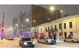Пожар вспыхнул в центре Москвы в здании 