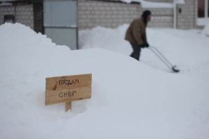 Добруш гребет по полной: жители райцентра справляются с последствиями снегопада