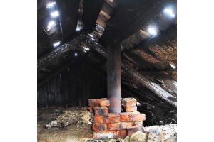 В агрогородке Круговец-Калинино Добрушского района горела баня