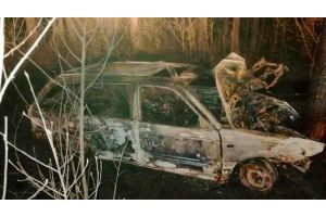 В Ветковском районе загорелось попавшее в ДТП авто - два человека погибли