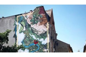 В Венгрии начали рисовать граффити, которые очищают воздух
