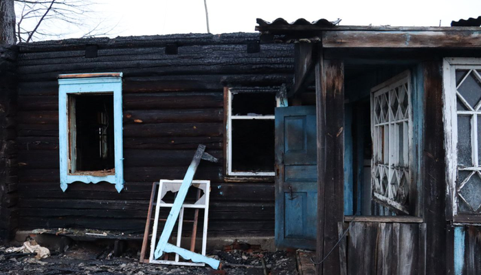 В Калинковичскои районе на пожаре погиб мужчина