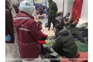 Белорусские медики за сутки 15 раз оказывали помощь беженцам в районе 