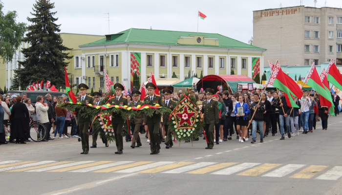 Митингом у мемориального комплекса Память начались праздничные мероприятия в честь Дня Победы в Добруше
