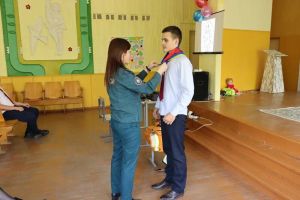 Ряды районной организации БМООСП пополнили ребята из Круговец-Калининской школы
