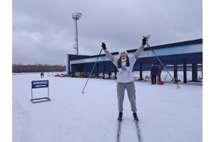  Добрушанка - в первой десятке! В лыжных гонках среди работников здравоохранения  области команда Добрушского района показала достойный результат