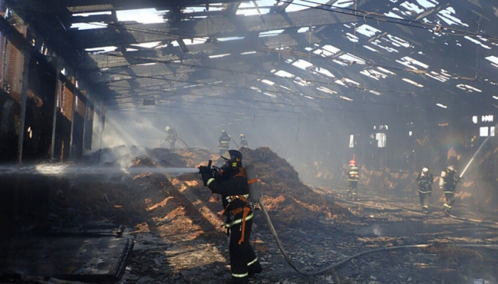 В Буда-Кошелевском районе сгорело 5 т соломы