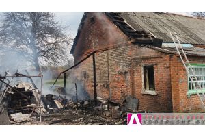 За прошедшую неделю в Добрушском районе дважды горели подворья сельчан