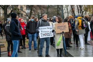 Жители Литвы вышли на акцию против политики властей в отношении мигрантов