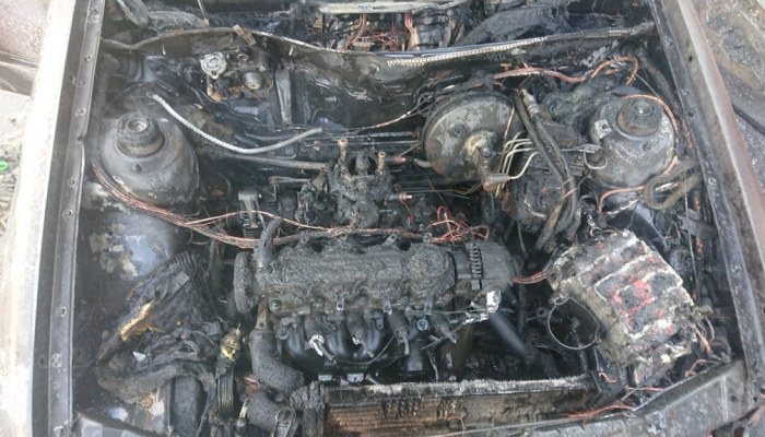 За сутки в Гомеле горели два автомобиля
