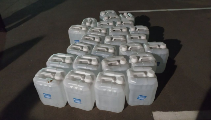 Добрушские милиционеры пресекли незаконную перевозку свыше полтонны спиртосодержащей жидкости