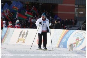 Команда Президента Беларуси первой пришла к финишу в биатлонной эстафетной гонке на 