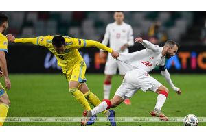 Футболисты сборной Беларуси победили Казахстан в Лиге наций