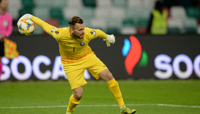 Футболисты сборной Беларуси сыграли вничью с командой Эстонии в матче отбора к ЧЕ-2020