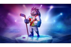 Ежик Спайки – талисман чемпионата мира по хоккею 2021 года в Минске и Риге