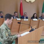О ситуации на границе и мерах  по ее охране добрушан проинформировал представитель Гомельской погрангруппы