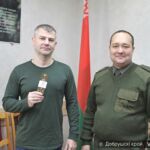 «Служу Рэспубліцы Беларусь!»: ураджэнцу Добруша Андрэю Трубкіну прысвоілі чарговае званне афіцэра запасу